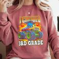 Graduation 3rd Grade Monster Truck Boys I Crushed Grad Comfort Colors Sweatshirt Crimson
