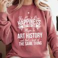Graduation Art History Major Comfort Colors Sweatshirt Crimson