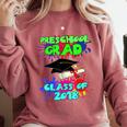 Graduation Class 2018 Cap Gown Shirt Preschool Graduate Comfort Colors Sweatshirt Crimson