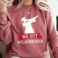Graduation Class 2018 Dabbing College Grad Shirt Comfort Colors Sweatshirt Crimson