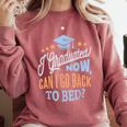 GRADUATION CLASS 2019 Now Back To Bed Senior Graduate Comfort Colors Sweatshirt Crimson
