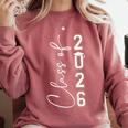 Graduation Class Of 2026 Comfort Colors Sweatshirt Crimson