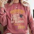 Graduation Class Of 2026 My Last First Day Of School Senior Comfort Colors Sweatshirt Crimson