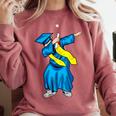 Graduation Dabbing 2018 Graduate Comfort Colors Sweatshirt Crimson