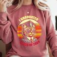 Graduation Day 2024 Graduate For School Degree College Cat Men Women Comfort Colors Sweatshirt Crimson