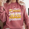 Graduation Family Matching Proud Mom Of A 2025 Graduate Comfort Colors Sweatshirt Crimson