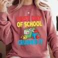 Graduation First Day Of School Crushed It Comfort Colors Sweatshirt Crimson