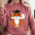 Graduation Fox School Bachelor Master Doctor Study Comfort Colors Sweatshirt Crimson