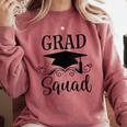 Graduation Grad Squad Comfort Colors Sweatshirt Crimson