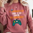 Graduation I Graduated Can I Go Back To Gaming Comfort Colors Sweatshirt Crimson