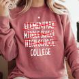 Graduation High School 2025 High School Graduation Premium Tri-Blend Comfort Colors Sweatshirt Crimson