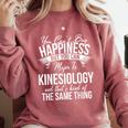 Graduation Kinesiology Major Comfort Colors Sweatshirt Crimson