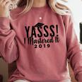Graduation Masters For Women Comfort Colors Sweatshirt Crimson