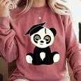 Graduation Panda Bear 2017 Graduate Graduation T-Sh Comfort Colors Sweatshirt Crimson