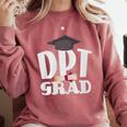 Graduation Physical Therapist Doctor Of PT DPT Comfort Colors Sweatshirt Crimson