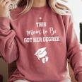 Graduation Pregnancy Announcement Shirt For Expectant Women Comfort Colors Sweatshirt Crimson
