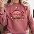 Graduation Proud Mom Of 8th Grade Graduate Comfort Colors Sweatshirt Crimson
