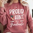 Graduation Shirt 2018 Proud Aunt Of a Graduate Comfort Colors Sweatshirt Crimson