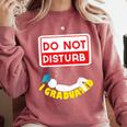 Graduation Shirt High School And College Sleepy Graduates Comfort Colors Sweatshirt Crimson