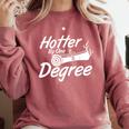 Graduation Shirt For Women Hotter By One Degree T Shirt Comfort Colors Sweatshirt Crimson