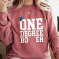 Graduation Shirts 2021 2022 One Degree Hotter Graduate Comfort Colors Sweatshirt Crimson