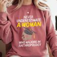 Graduation Student Who Majors In Anthropology Comfort Colors Sweatshirt Crimson