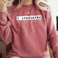 Graduation T Shirt I Graduated Can I Go Back To Bed Comfort Colors Sweatshirt Crimson