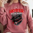 Graduation T Shirt Hotter By One Degree Comfort Colors Sweatshirt Crimson