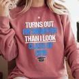 Graduation Turns Out Im Smarter Than I Look Comfort Colors Sweatshirt Crimson