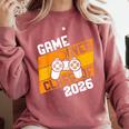 Graduation Video Gamer Game Over Class Of 2026 Senior Comfort Colors Sweatshirt Crimson