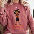 Graduation Woman Tshirt Black Melanin Masters Degree Comfort Colors Sweatshirt Crimson