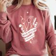 Hairdresser Gift Idea Graduation Tattoo Craft Hairstylist Comfort Colors Sweatshirt Crimson