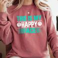 This Is My Happy Face Introvert Comfort Colors Sweatshirt Crimson This Is My Happy Face Introvert Comfort Colors Sweatshirt Crimson