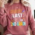 Happy Last Day Of 2nd Grade Shirt Cutie Graduation Comfort Colors Sweatshirt Crimson