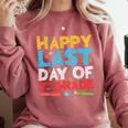 Happy Last Day Of 3rd Grade Shirt Third Grade Graduation Comfort Colors Sweatshirt Crimson