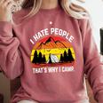 I Hate People That's Why I Camp Camper Meme Introvert Comfort Colors Sweatshirt Crimson I Hate People That's Why I Camp Camper Meme Introvert Comfort Colors Sweatshirt Crimson