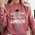 High School Graduation Shirt Video Gamer Graduation Comfort Colors Sweatshirt Crimson