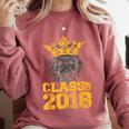 High School King Graduation Shirt Class Of 2018 Seniors Comfort Colors Sweatshirt Crimson