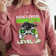 High School Level Complete Class Of 2024 Graduation Comfort Colors Sweatshirt Crimson