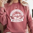Hiking It's Cheaper Than A Therapy Introvert Shirt Comfort Colors Sweatshirt Crimson Hiking It's Cheaper Than A Therapy Introvert Shirt Comfort Colors Sweatshirt Crimson