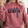 Hockey Senior Night Hockey Senior 2025 Graduation 32 Comfort Colors Sweatshirt Crimson