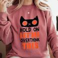 Hold On Let Me Overthink This Anxiety Introvert Overthinking Comfort Colors Sweatshirt Crimson Hold On Let Me Overthink This Anxiety Introvert Overthinking Comfort Colors Sweatshirt Crimson