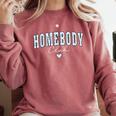 Homebody Club Checkerboard Introvert Self Growth Work Home Comfort Colors Sweatshirt Crimson Homebody Club Checkerboard Introvert Self Growth Work Home Comfort Colors Sweatshirt Crimson