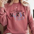 Hospice Nurse Doctor Graduation Medical Nursing RN Comfort Colors Sweatshirt Crimson