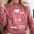 Now Hotter By One Degree 2019 T Shirt Graduation Comfort Colors Sweatshirt Crimson