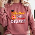 Hotter By One Degree Class Of Graduation 2019 Comfort Colors Sweatshirt Crimson