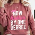 Now Hotter By One Degree Graduation T-Shirt Comfort Colors Sweatshirt Crimson