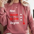 Now Hotter By One Degree Shirt Graduation For Her 2020 Comfort Colors Sweatshirt Crimson