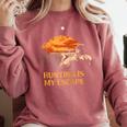Hunting Is My Escape Introvert Hunter Antisocial Raglan Baseball Tee Comfort Colors Sweatshirt Crimson