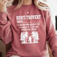 Huntrovert Introvert Hunting Comfort Colors Sweatshirt Crimson Huntrovert Introvert Hunting Comfort Colors Sweatshirt Crimson